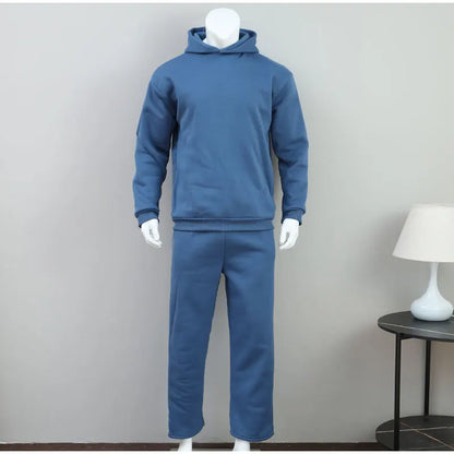 Hooded Sweatshirt and Loose Sweatpants Set