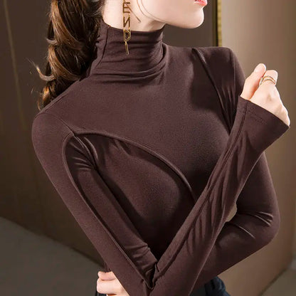 Women's Simple Turtleneck Top